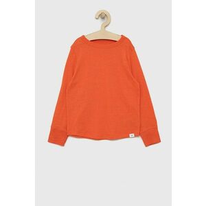 Detské tričko s dlhým rukávom GAP oranžová farba, melanžový vyobraziť