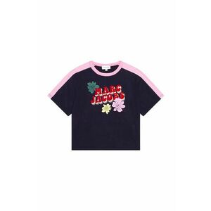 Detské bavlnené tričko Marc Jacobs tmavomodrá farba, vyobraziť