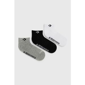 Ponožky Converse 3-pak šedá farba vyobraziť