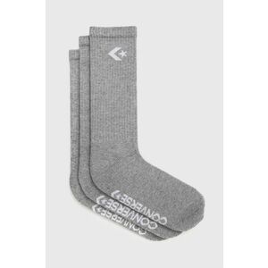 Ponožky Converse 3-pak pánske, šedá farba vyobraziť