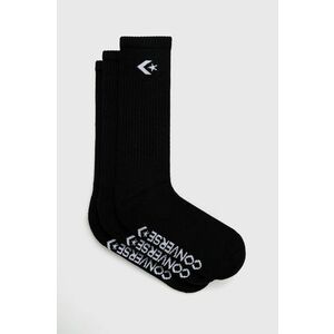 Ponožky Converse 3-pak pánske, čierna farba vyobraziť