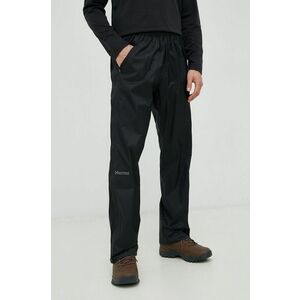 Nepremokavé nohavice Marmot PreCip Eco pánske, čierna farba vyobraziť