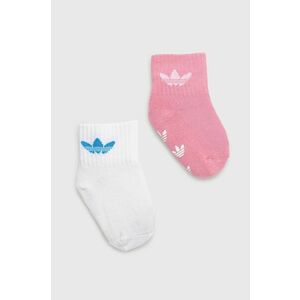 Detské ponožky adidas Originals 2-pak ružová farba vyobraziť