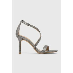 Kožené sandále Lauren Ralph Lauren Gabriele šedá farba, 802884004001 vyobraziť