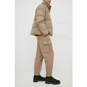 Nohavice Armani Exchange pánske, béžová farba, vyobraziť