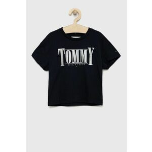 Detské tričko Tommy Hilfiger tmavomodrá farba, vyobraziť