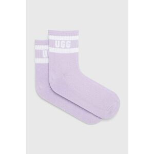 Ponožky UGG Dierson dámske, fialová farba vyobraziť