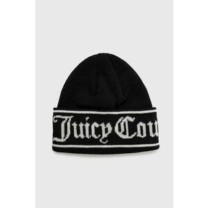 Vlnená čiapka Juicy Couture čierna farba, vlnená vyobraziť