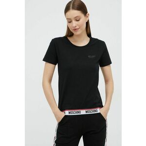 Tričko Moschino Underwear dámsky, čierna farba, vyobraziť
