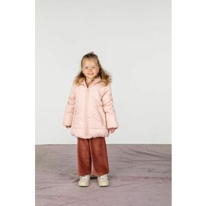 Detská bunda Coccodrillo ružová farba, vyobraziť