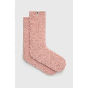 Ponožky UGG dámske, ružová farba vyobraziť