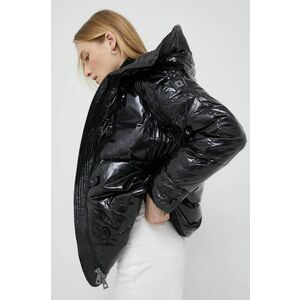 Páperová bunda Tiffi dámska, čierna farba, prechodná, vyobraziť