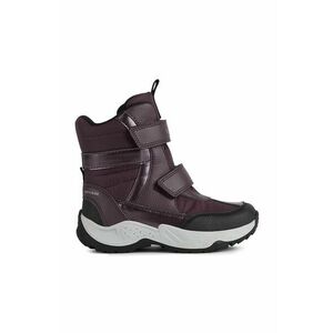 Detské zimné topánky Geox Sentiero fialová farba, vyobraziť