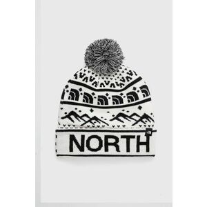 Čiapka The North Face biela farba, z hrubej pleteniny, vyobraziť