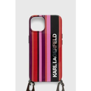 Puzdro na mobil Karl Lagerfeld Iphone 14 6, 1" ružová farba vyobraziť