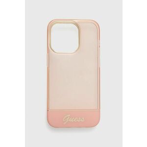 Puzdro na mobil Guess Iphone 14 Pro 6, 1" ružová farba vyobraziť