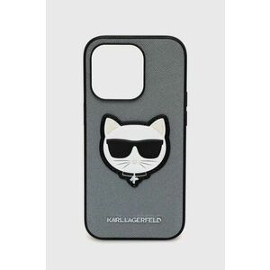 Puzdro na mobil Karl Lagerfeld Iphone 14 Pro 6, 1" strieborná farba vyobraziť