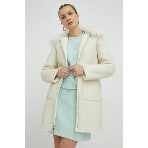 Obojstranný kabát MAX&Co. Amata dámsky, biela farba, prechodný vyobraziť