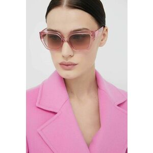 Slnečné okuliare Armani Exchange dámske, ružová farba vyobraziť