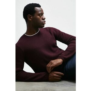 Bavlnený sveter Medicine pánsky, bordová farba, tenký, vyobraziť