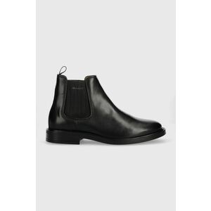 Kožené topánky chelsea Gant St Akron pánske, čierna farba vyobraziť