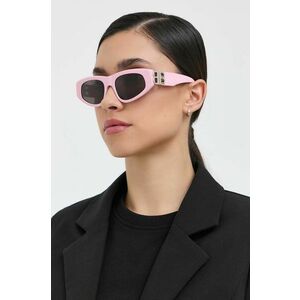 Slnečné okuliare Balenciaga BB0095S dámske, ružová farba vyobraziť