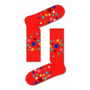 Ponožky Happy Socks Stars Sock červená farba vyobraziť