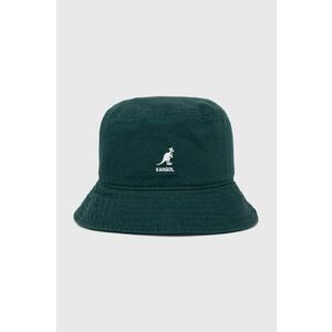 Bavlnený klobúk Kangol zelená farba, bavlnený vyobraziť