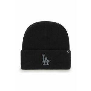 Čiapka 47brand Mlb Los Angeles Dodgers čierna farba, vyobraziť