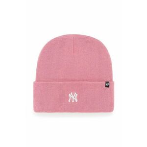 Čiapka 47brand Mlb New York Yankees ružová farba, vyobraziť