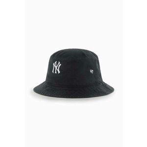 Bavlnený klobúk 47brand New York Yankeees čierna farba, bavlnený vyobraziť