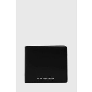 Kožená peňaženka Tommy Hilfiger pánsky, čierna farba vyobraziť