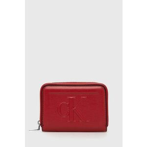 Peňaženka Calvin Klein Jeans dámsky, červená farba vyobraziť
