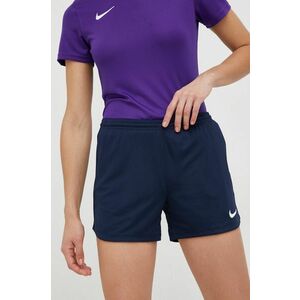 Tréningové šortky Nike Park 20 dámske, šedá farba, jednofarebné, vysoký pás vyobraziť