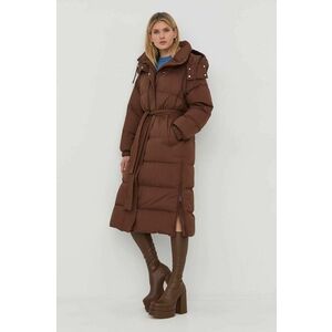 Páperová bunda Ivy Oak dámska, hnedá farba, zimná, vyobraziť