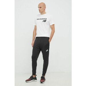 Tréningové nohavice New Balance Tenacity pánske, čierna farba, jednofarebné vyobraziť