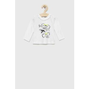 Tričko s dlhým rukávom pre bábätká Birba&Trybeyond biela farba, vyobraziť