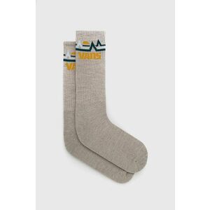 Ponožky s prímesou vlny Vans šedá farba vyobraziť