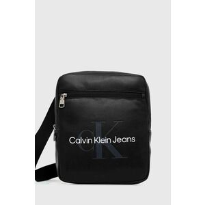 Malá taška Calvin Klein Jeans čierna farba vyobraziť
