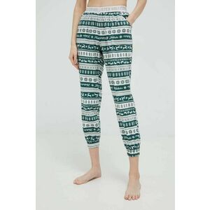 Pyžamové nohavice Hollister Co. dámske, zelená farba, vyobraziť