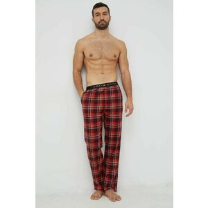 Pyžamové nohavice Tommy Hilfiger pánske, bordová farba, vzorovaná vyobraziť