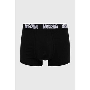 Boxerky Moschino Underwear 2-pak pánske, čierna farba vyobraziť