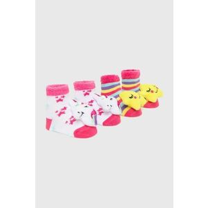 Ponožky pre bábätká Skechers 2-pak ružová farba vyobraziť