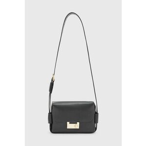 Kožená kabelka AllSaints čierna farba vyobraziť