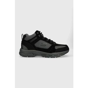 Topánky Skechers Oak Canyon - Ironhide pánske, čierna farba, vyobraziť
