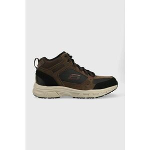 Topánky Skechers Oak Canyon - Ironhide pánske, hnedá farba, vyobraziť