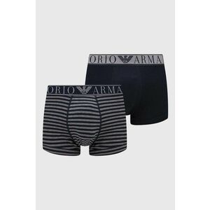 Boxerky Emporio Armani Underwear 2-pak pánske, tmavomodrá farba vyobraziť
