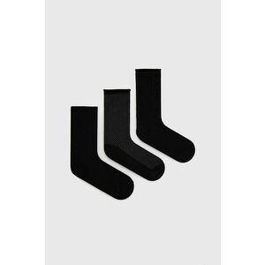 Ponožky Lauren Ralph Lauren 3-pak dámske, čierna farba vyobraziť