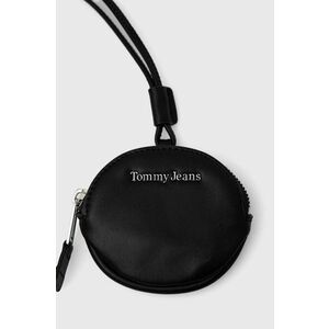 Peňaženka Tommy Jeans dámsky, čierna farba vyobraziť