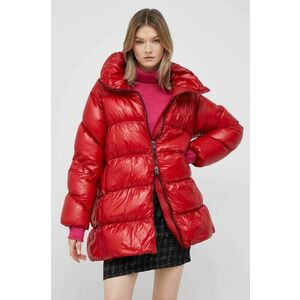 Páperová bunda Hetrego dámska, červená farba, zimná vyobraziť